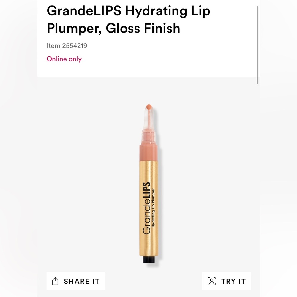 GrandeLIPs hydrating lip plumper (toasted apricot)